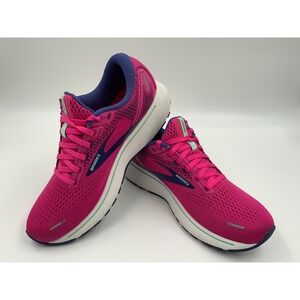 Brooks Ghost 14 Pink Purple Running Shoes Womens 9 Medium 1203561B612